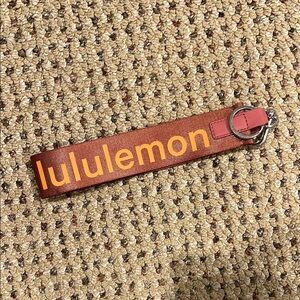 Lululemon Red and Orange Keychain